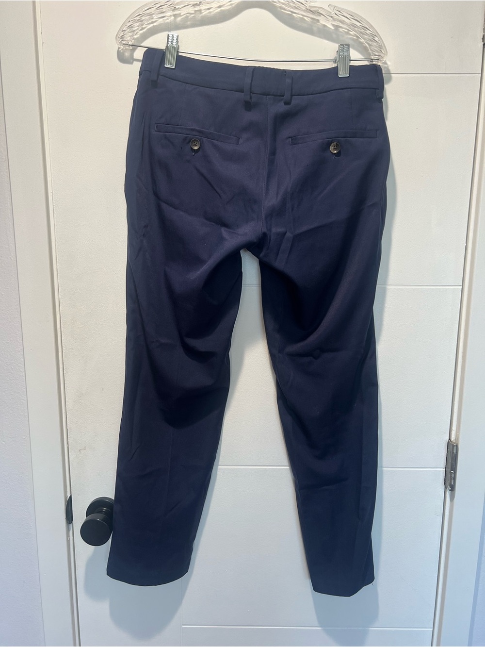 Men's Haggar Flex Series Classic Navy Blue Dress Pants - Size 30 x 29 - Picture 7 of 8